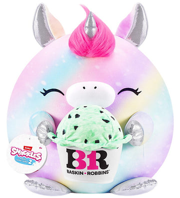Snackles Knuffel - 25 cm - De Eenhoorn Marty m. Baskin Robbins - SNACKLES - OneSize - Knuffels