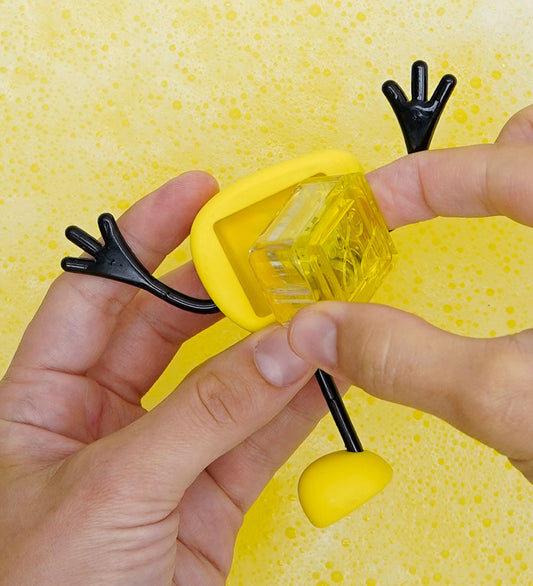 Glo Pals Figuur/Sensorische kubussen m. Licht - Alex - Geel - Glo Pals - OneSize - Badspeelgoed