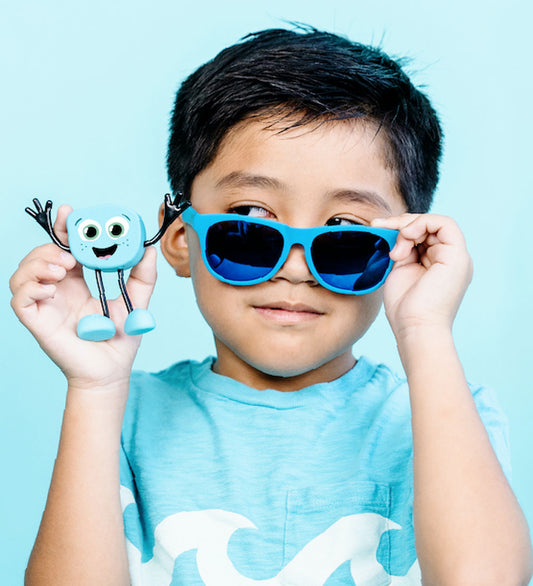 Glo Pals Figuur/Sensorische kubussen m. Licht - Blair - Blauw - Glo Pals - OneSize - Badspeelgoed