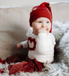 Hust and Claire Kerstmuts - HCFiliz - Teaberry m. Harten - Hust and Claire - 1-2 jaar (80-92) - Kerstmutsen