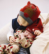 Hust and Claire Kerstmuts - HCFiliz - Neus - Teaberry m. Rendier - Hust and Claire - 6-10 jaar (116-140) - Kerstmutsen