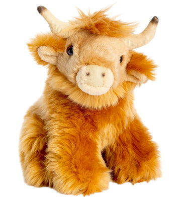 Living Nature Knuffel - 17x14 cm - Schotse Hooglanders - Bruin - Living Nature - OneSize - Knuffels