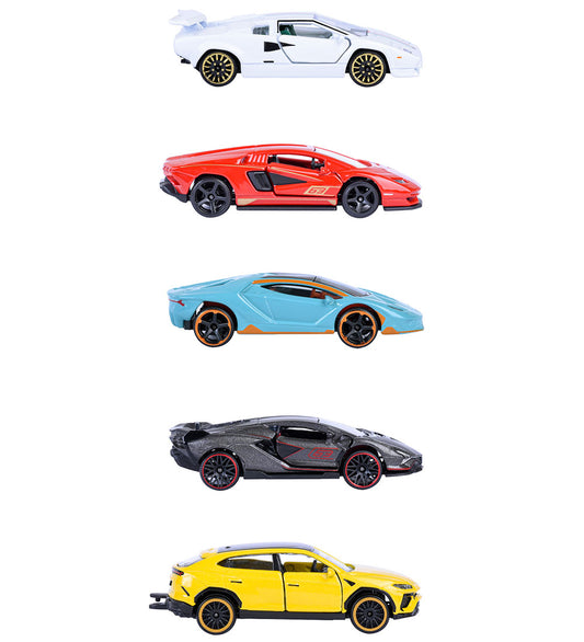 Majorette Auto's - 5-pack - Lamborghini - Majorette - OneSize - Auto´s
