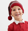 MarMar Kerstmuts - Gebreid - Elf - Hibiscus Red Stripe - MarMar - 44-46 cm - Kerstmutsen