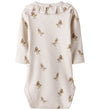 Lil' Atelier Romper l/s - Rib - NbfLavo - Bijna Mauve/Gans - Lil Atelier - 1½ jaar (86) - Rompers Lange Mouw