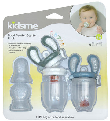 KidsMe Voedselvoeders - 2-pack - M/L - Grey/Azure - KidsMe - OneSize - Food Feeders
