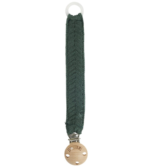 Smallstuff Speenketting - Gehaakt - Visgraat - Donkergroen - Smallstuff - OneSize - Speenkettingen