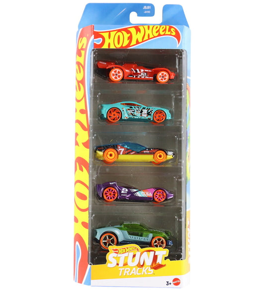 Hot Wheels Auto's - 5-pack - Stuntbanen - Hot Wheels - OneSize - Auto´s