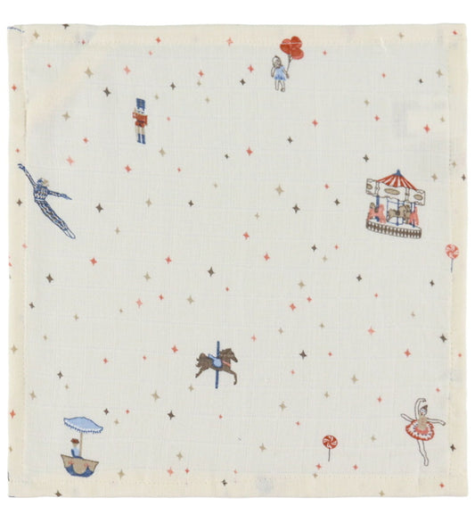 Cam Cam Washanden - Mousseline - 4-pack - Carousel - Cam Cam - OneSize - Washandjes