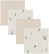 Cam Cam Washanden - Mousseline - 4-pack - Carousel - Cam Cam - OneSize - Washandjes