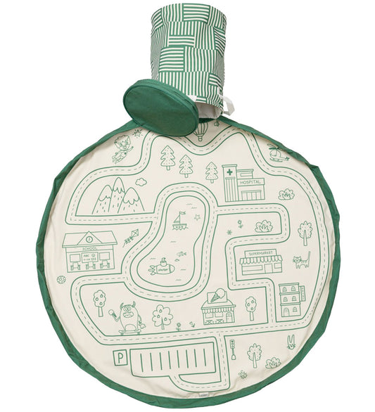 Play&Go Speelmat/Mand - 2-in-1 - Roadmap - Play&Go - OneSize - Speelmaten
