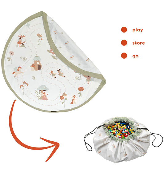 Play&Go Speelmat/Opbergen - 140 cm - 2-in-1 - Fairy Wereld - Play&Go - OneSize - Speelmaten