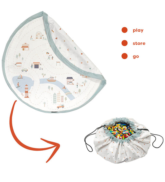 Play&Go Speelmat - 140 cm - 2-in-1 - City - Play&Go - OneSize - Speelmaten