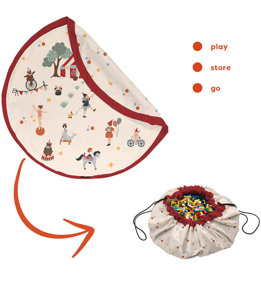 Play&Go Speelmat/Opbergen - 140 cm - 2-in-1 - Circus - Play&Go - OneSize - Speelmaten