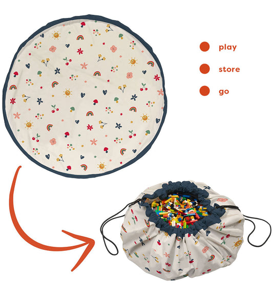 Play&Go Speelmat/Opbergen - 140 cm - 2-in-1- Grappige Dagen - Play&Go - OneSize - Speelmaten