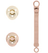 BIBS Colour Cadeauset - Fopspenen/Speenketting - Maat 2 - Blush - BIBS - 6-18 mnd - Fopspenen