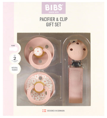 BIBS Colour Cadeauset - Fopspenen/Speenketting - Maat 2 - Blush - BIBS - 6-18 mnd - Fopspenen