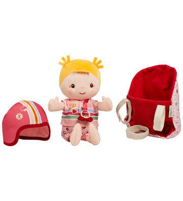Lilliputiens Pop m. Fietsstoeltje - Baby Lena - Lilliputiens - OneSize - Poppen