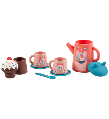 Lilliputiens Badspeelgoed - Te-Set - Jeanne de kat - Lilliputiens - OneSize - Badspeelgoed