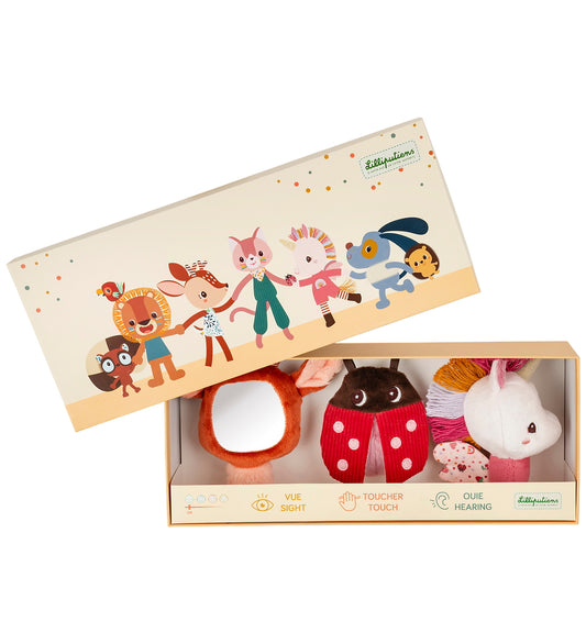 Lilliputiens Rammelaarset - 3-pack - Lena - Lilliputiens - OneSize - Ramelaren