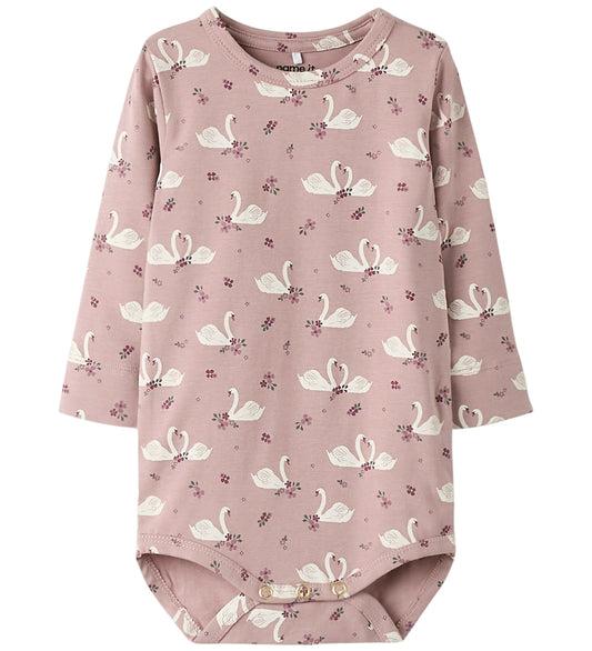 Name It Romper l/s - NbfRinea - Deauville Mauve - Name It - 62 - Rompers Lange Mouw