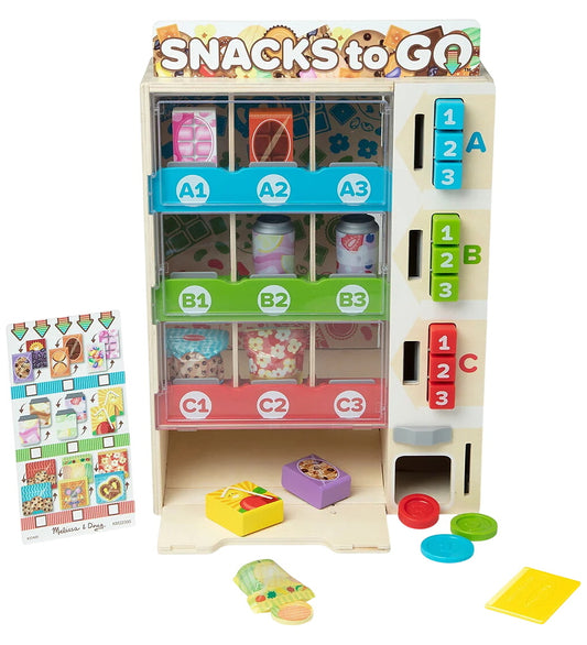 Melissa & Doug Snackautomaat - 19 Onderdelen - Melissa & Doug - OneSize - Speelgoedeten