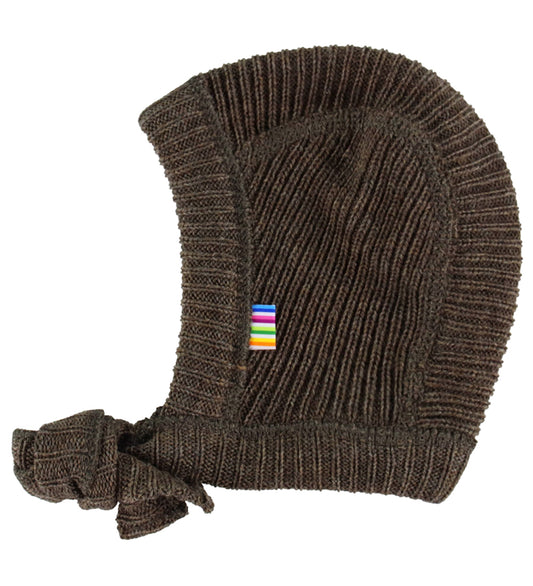 Joha Babymuts - Wol - Gebreid - Bruin Gevlekt - Joha - 48 cm - Babymutsen