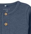 Name It Romper l/s - Rib - NbmKab - Vintage Indigo/Melange - Name It - 68 - Rompers Lange Mouw