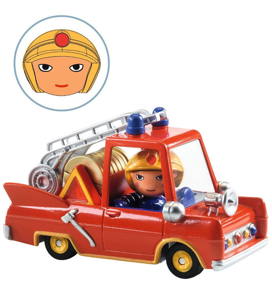 Djeco Auto - 7 cm - Crazy Motors - Kleine vier Truck - Djeco - OneSize - Auto´s