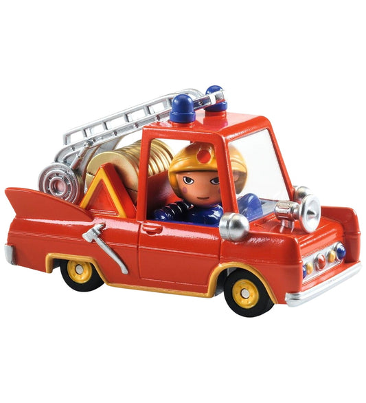 Djeco Auto - 7 cm - Crazy Motors - Kleine vier Truck - Djeco - OneSize - Auto´s