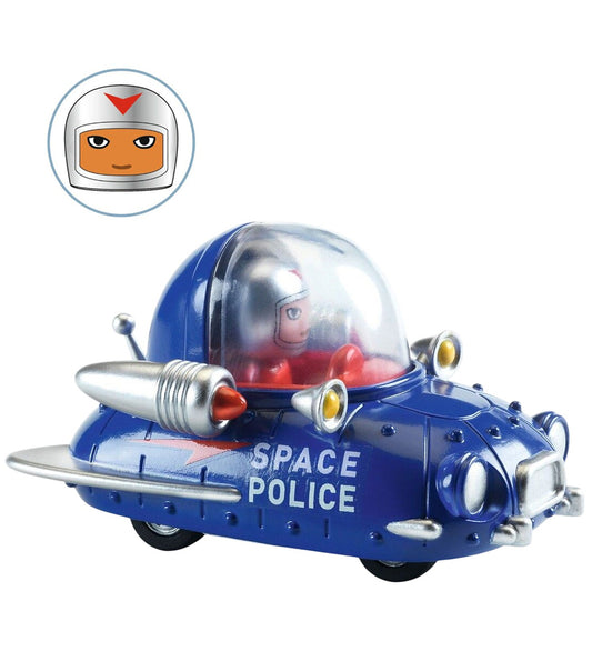 Djeco Auto - 7 cm - Crazy Motors - Space Police - Djeco - OneSize - Auto´s