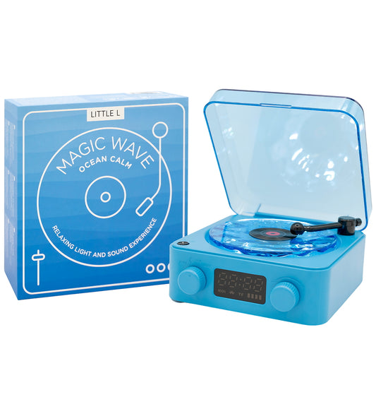 Little L Nachtlamp m. Geluid - Magie Wave - Ocean Kalmte - Blauw - Little L - OneSize - Nachtlampen