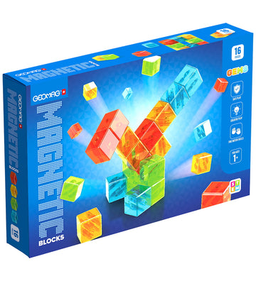 Geomag Magneetset - Blocks - 16 Onderdelen - Geomag - OneSize - Magnetisch speelgoed