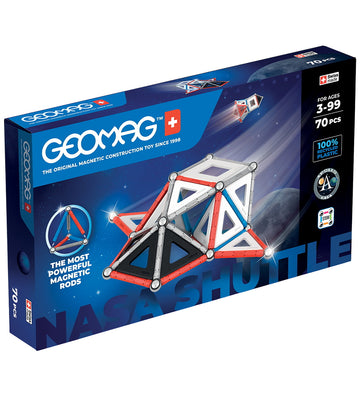 Geomag Magneetset - Gerecycled - NASA Shuttles - 70 Onderdelen - Geomag - OneSize - Magnetisch speelgoed