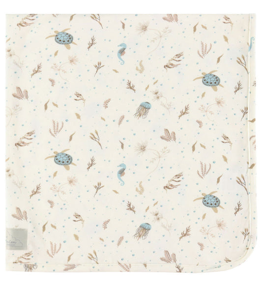 Cam Cam Wikkeldoek - Jersey - 80x80 cm - Sea Garden - Cam Cam - OneSize - Wikkeldoeken