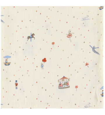 Cam Cam Wikkeldoek - Mousseline - 120x120 cm - Carousel - Cam Cam - OneSize - Wikkeldoeken