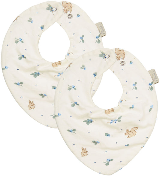 Cam Cam Kwijlslabbetje - 2-pack - Bosbessen - Cam Cam - OneSize - Kwijlsjaaltjes