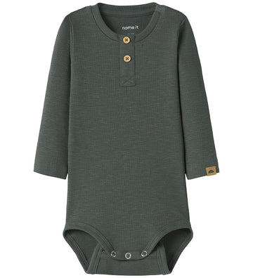 Name It Romper l/s - Rib - NbmToppers - Urban Chic - Name It - 50 - Rompers Lange Mouw