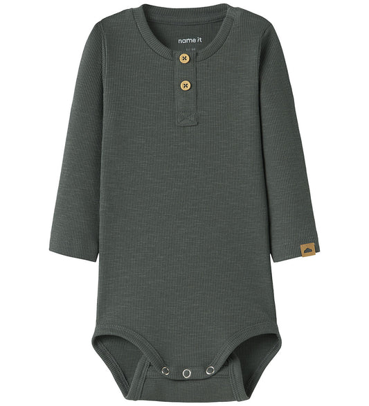 Name It Romper l/s - Rib - NbmToppers - Urban Chic - Name It - 50 - Rompers Lange Mouw