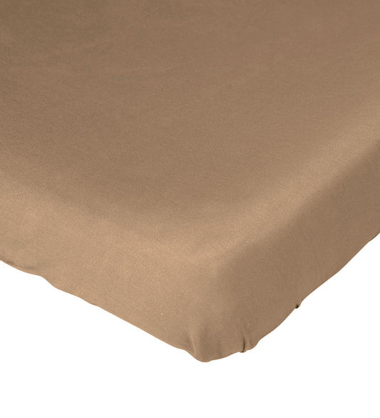 Nørgaard Madsens Hoeslaken - Jersey - 90x200 cm - Taupe - Nørgaard Madsens - OneSize - Hoeslaken