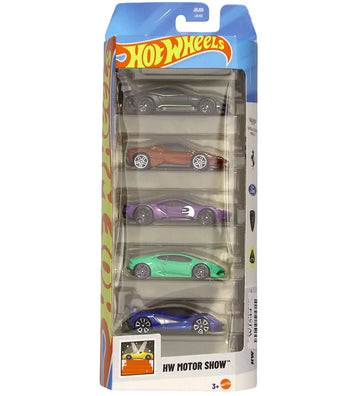 Hot Wheels Auto's - 5-pack - HW Motor Show - Hot Wheels - OneSize - Auto´s
