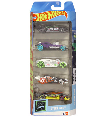 Hot Wheels Auto's - 5-pack - Cyber Noir - Hot Wheels - OneSize - Auto´s