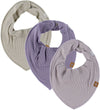 Name It Kwijlslabbetje - 3-pack - NbfYvette - Rib - Puimsteen St - Name It - OneSize - Kwijlsjaaltjes