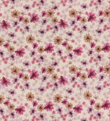 Nørgaard Madsens Beddengoed - Baby - Paars m. Bloemen - Nørgaard Madsens - Baby - Beddengoed - Baby