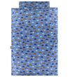 Nørgaard Madsens Beddengoed - Popeline - Baby - Blauw m. Auto's - Nørgaard Madsens - Baby - Beddengoed - Baby