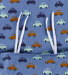 Nørgaard Madsens Beddengoed - Popeline - Baby - Blauw m. Auto's - Nørgaard Madsens - Baby - Beddengoed - Baby