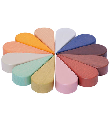 Ferm Living Blokken - Hout - Petal Play Blocks - Multicolour - Ferm Living - OneSize - Blokken