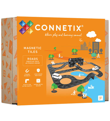 Connetix Magneetset - 48 Onderdelen - Creatief Wegenpakket - Connetix - OneSize - Magnetisch speelgoed