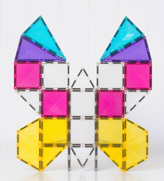 Connetix Magneetset - 56 Onderdelen - Glitter Unicorn Pak - Connetix - OneSize - Magnetisch speelgoed