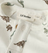 Lil' Atelier Romper l/s - NbmGayo - Coconut Melk/Dino - Lil Atelier - 62 - Rompers Lange Mouw